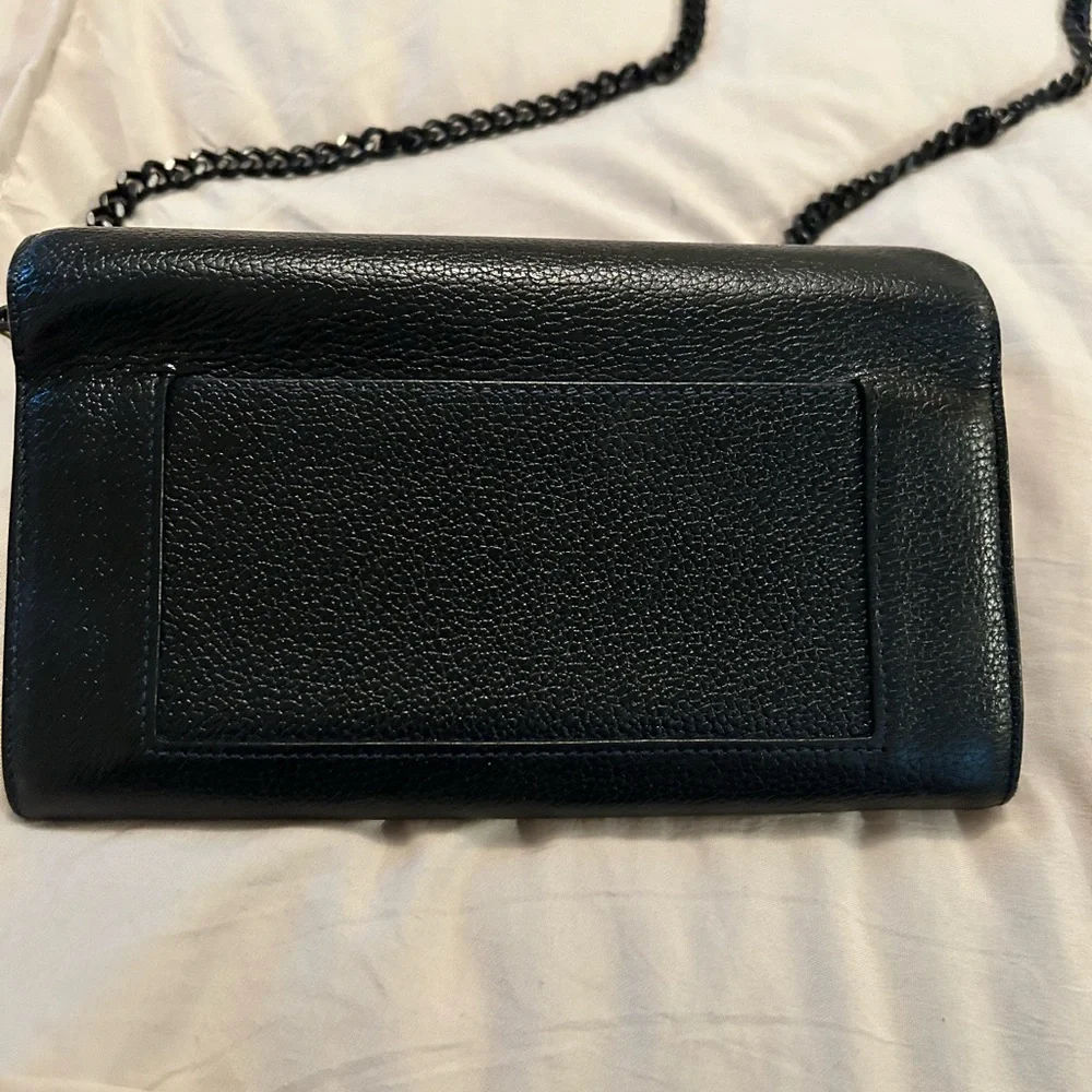 Celine Black and Blue Leather Wallet - Picture 9 of 10
